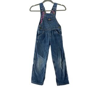 Vintage Kids Girls OshKosh Vestbak Overalls‎ Size 5